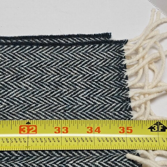 100% Lambswool Wool Unisex Men Women Herringbone FOXFORD Scarf Made in Ireland - Picture 8 of 9